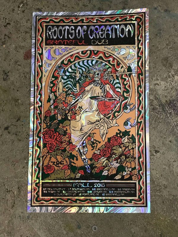 Fall 2018 Grateful Dub Tour  POSTER by Nathaniel Deas [FOIL - limited edition] Sale