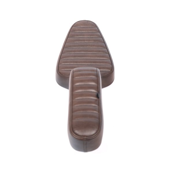 King Cobra Seat - Brown Tuck n  Roll: 82-03 Sportster Sale