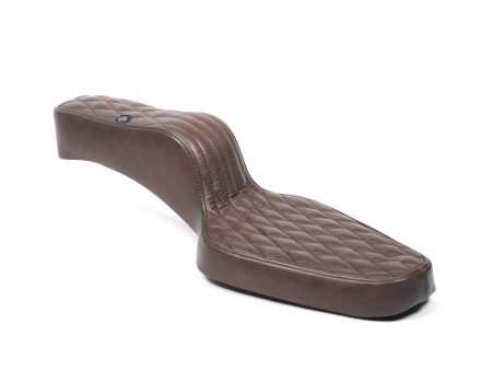 King Cobra Seat - Brown Diamond: 82-03 Sportster Cheap