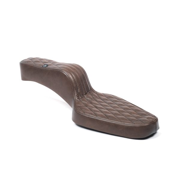 King Cobra Seat - Brown Diamond: 82-03 Sportster Cheap