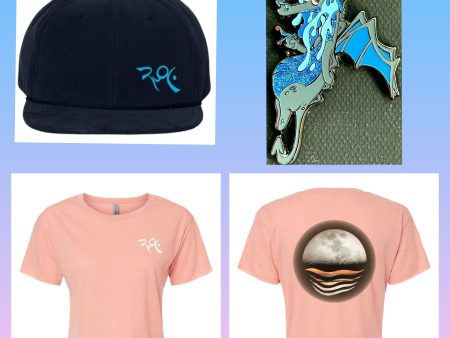 Half Moon Bundle (Hat, Crop Tee & Pin) For Discount