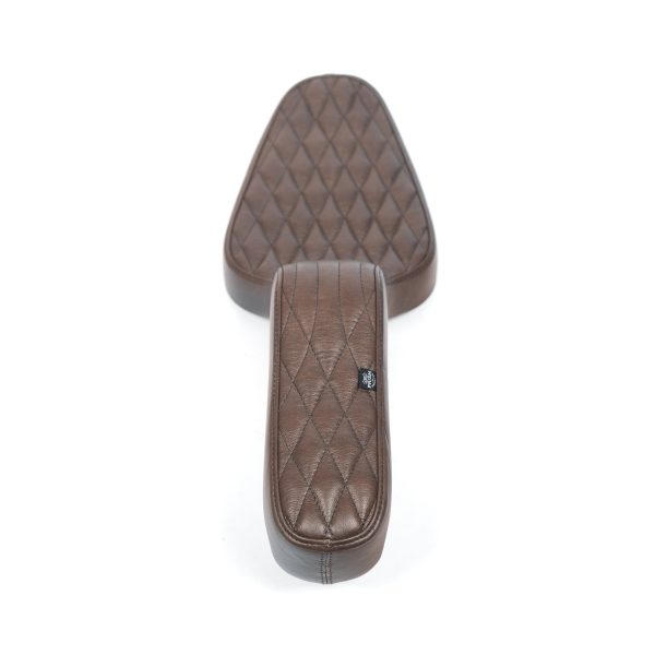 King Cobra Seat - Brown Diamond: 82-03 Sportster Cheap