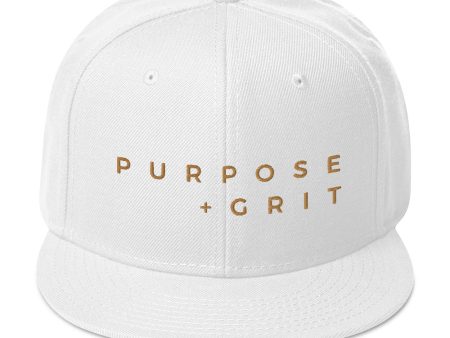 Purpose + Grit Snapback Hat Online now