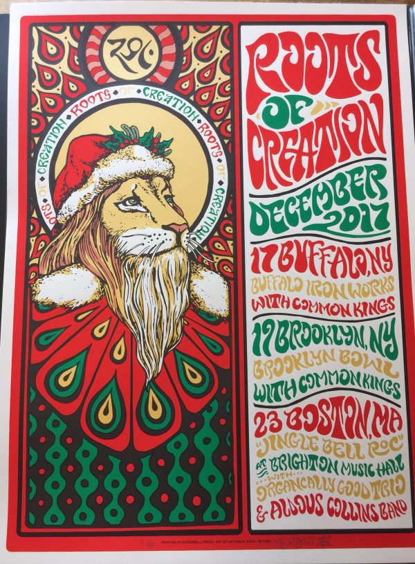 HOLIDAY LION December 2017  POSTER by Nathaniel Deas [STANDARD - limited edition] Cheap