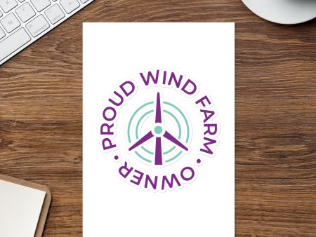 Proud wind farm owner sticker sheet For Cheap