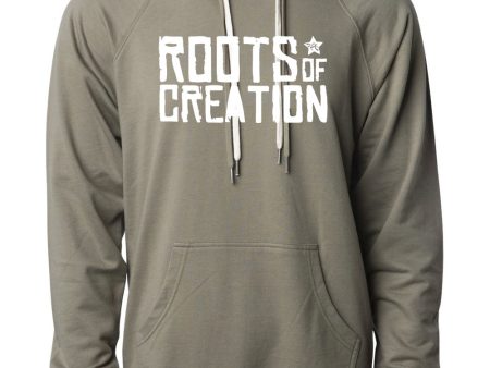 HOODIE: Roots of Creation Logo (White Logo on Solid Pullover) Online now