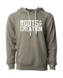 HOODIE: Roots of Creation Logo (White Logo on Solid Pullover) Online now