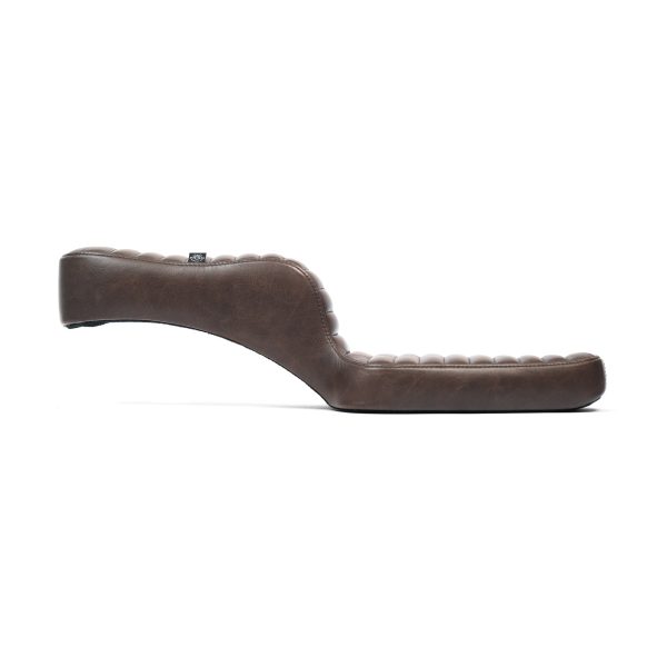 King Cobra Seat - Brown Tuck n  Roll: 82-03 Sportster Sale