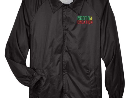 COACHES JACKET: Rasta Fade Logo For Discount