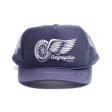 The Congregation Show Winged Wheel Hat - Navy on Sale