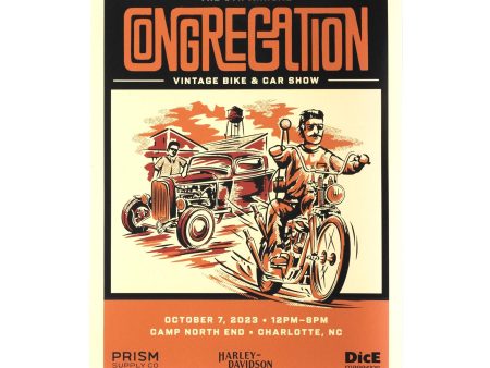 The Congregation Show 2023 Screen Printed Poster on Sale