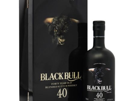 Black Bull 40 Year Blended Scotch Whisky (A) NV - 750ML For Cheap